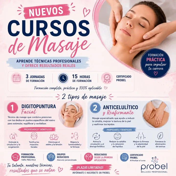 Demostración práctica de masaje facial